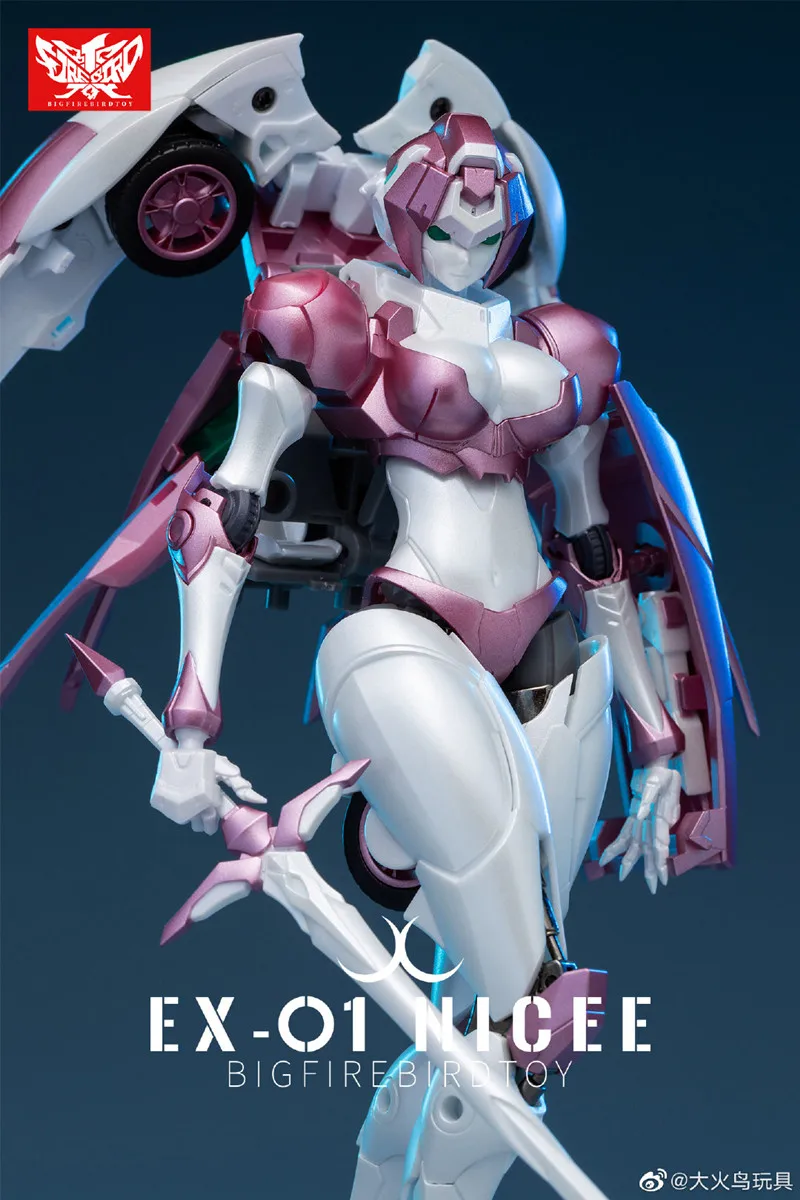 Робот-трансформер Nicee Arcee EX01 EX-01 экшн-фигурки красные огненные птицы Подарочная