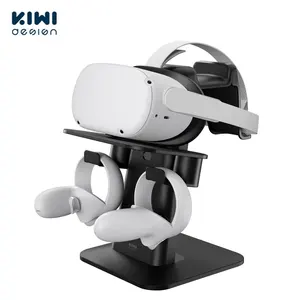 kiwi design upgraded vr stand headset display and controller holder mount station for htc vive oculus quest 12 vr accessories free global shipping