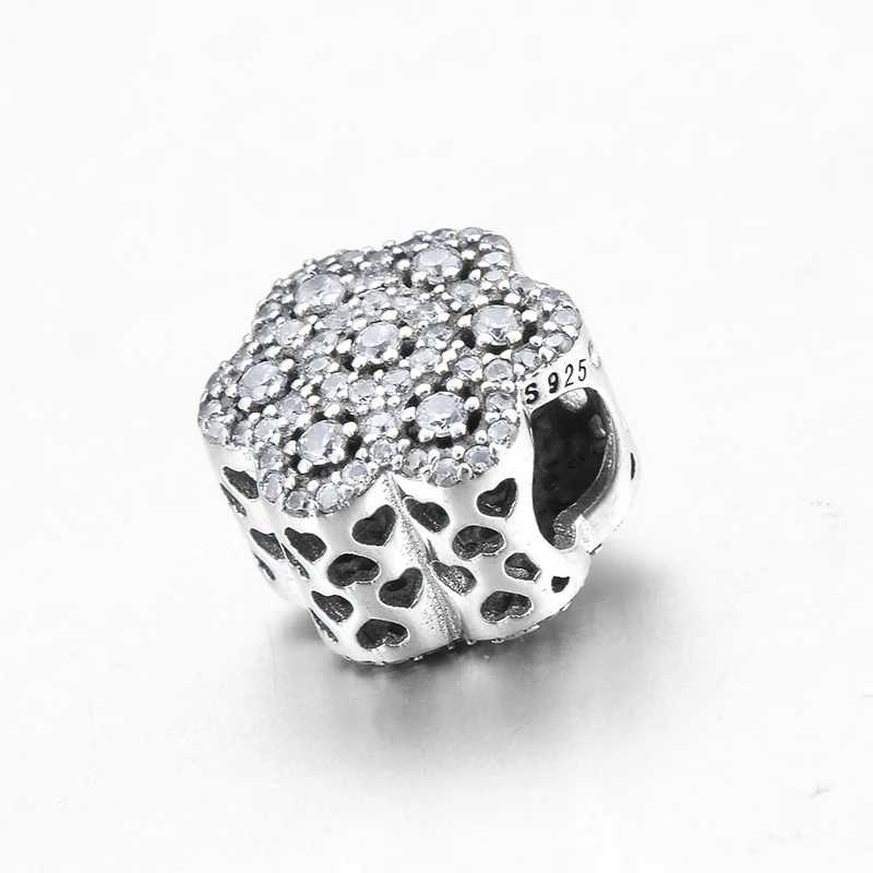 Бусина Шарм из серебра 925 пробы с фианитами|Бусины| |