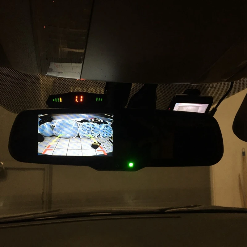 

Novel-4.3Inch Mirror Dash Cam Backup Camera for Cars,HD Smart Rearview Mirror,Front and Rear View Dual Lens Parking Assistance