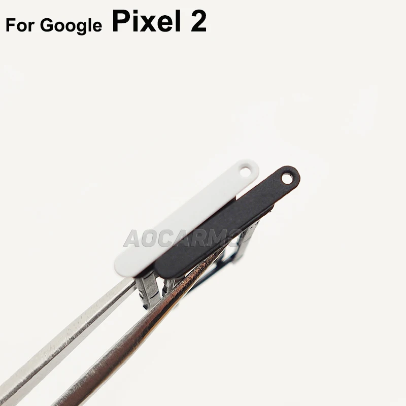 Aocarmo Black / White For Google Pixel 2 XL 2XL Sim Card Tray SIM Slot Holder Replacement Parts | Мобильные телефоны и