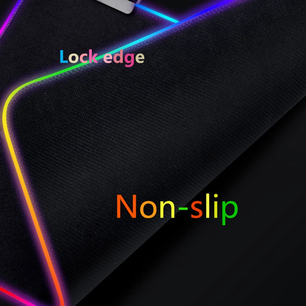 Большой игровой коврик для мыши геймерский коврик для мыши RGB коврик для мыши XXL компьютерный коврик светодиодный коврик с подсветкой Mause ковер Настольный коврик для Overwatch OW DVA