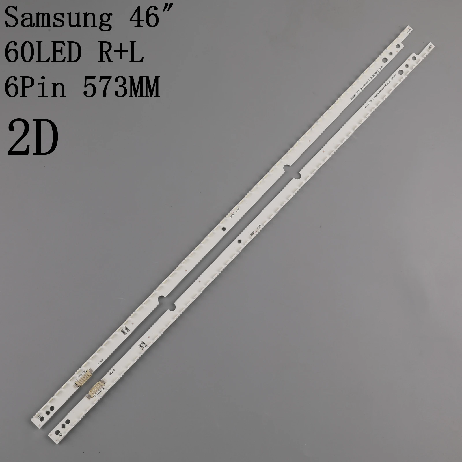New 2 PCS/set 60LED 572mm LED Backlight strip For Samsung UA46ES5500R SLED 2012SVS46 7032NNB LEFT60 RIGHT60 2D