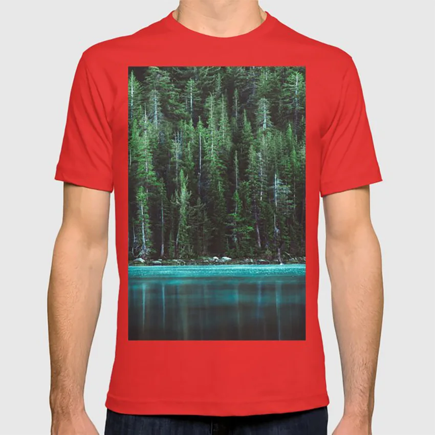Лес 3 футболка hdr фильм дерево природа пейзаж сосны сосновый лес искусство река