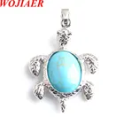 WOJIAER искусственный камень, черепаха, драгоценный камень, бусины для мужчин и женщин, украшения рейки PN8082