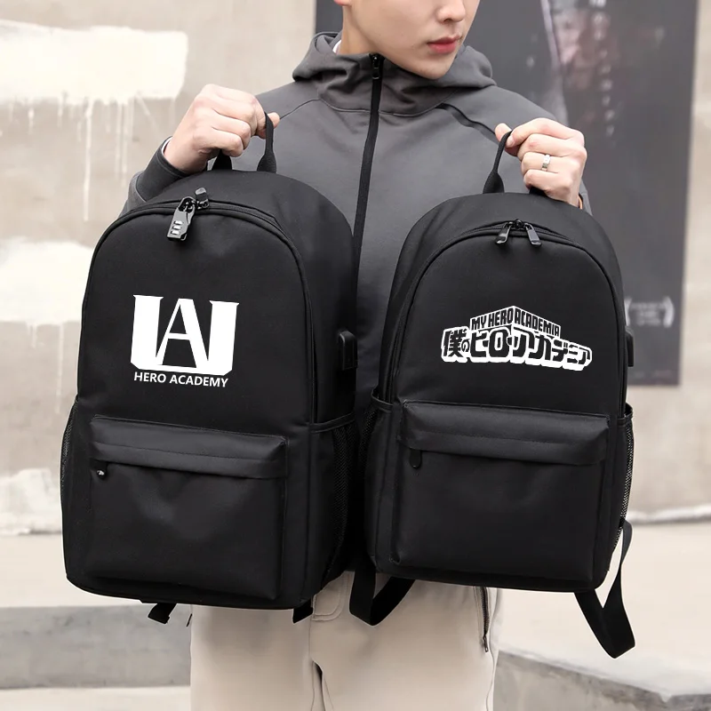 Рюкзак для ноутбука с принтом аниме Моя геройская Академия Многофункциональный