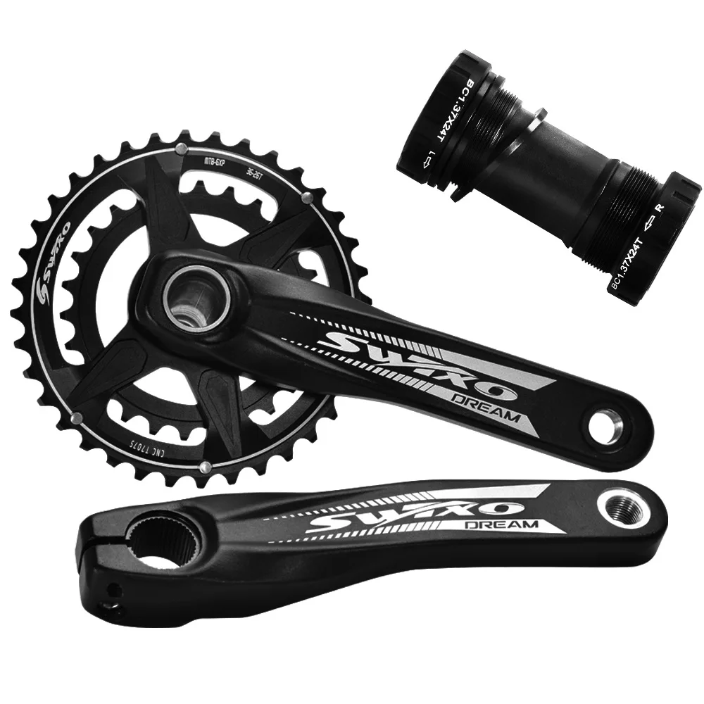 

Mountain Bike Crank Set 26/36T Variable Speed Disc Crank Set Direct Mount Double Disc Riding Equipment Bike Crankset