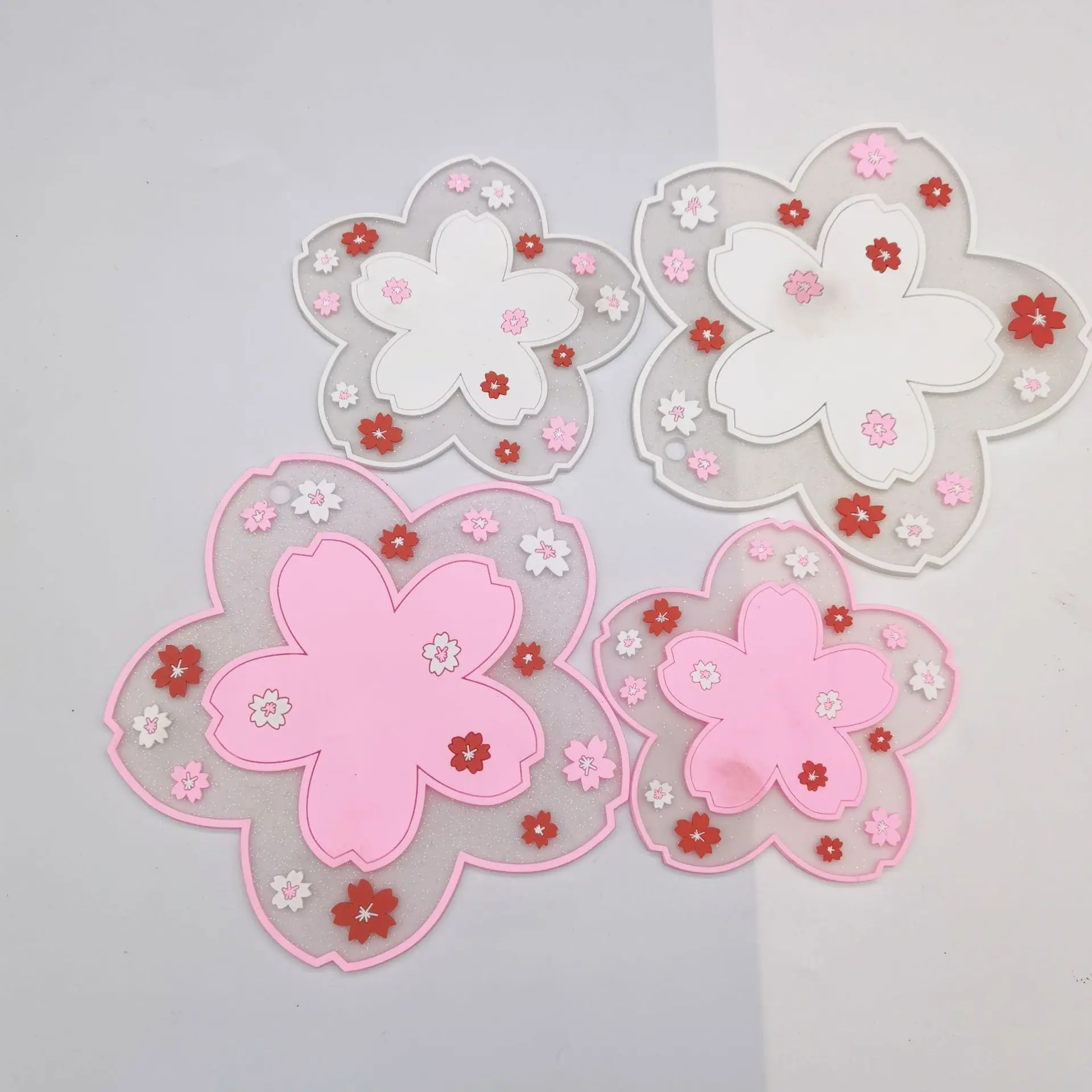 1pc Japan Style Cherry Blossom Heat Insulation Table Mat Family Office Anti-skid Tea Cup Milk Mug Coffee Coaster | Дом и сад