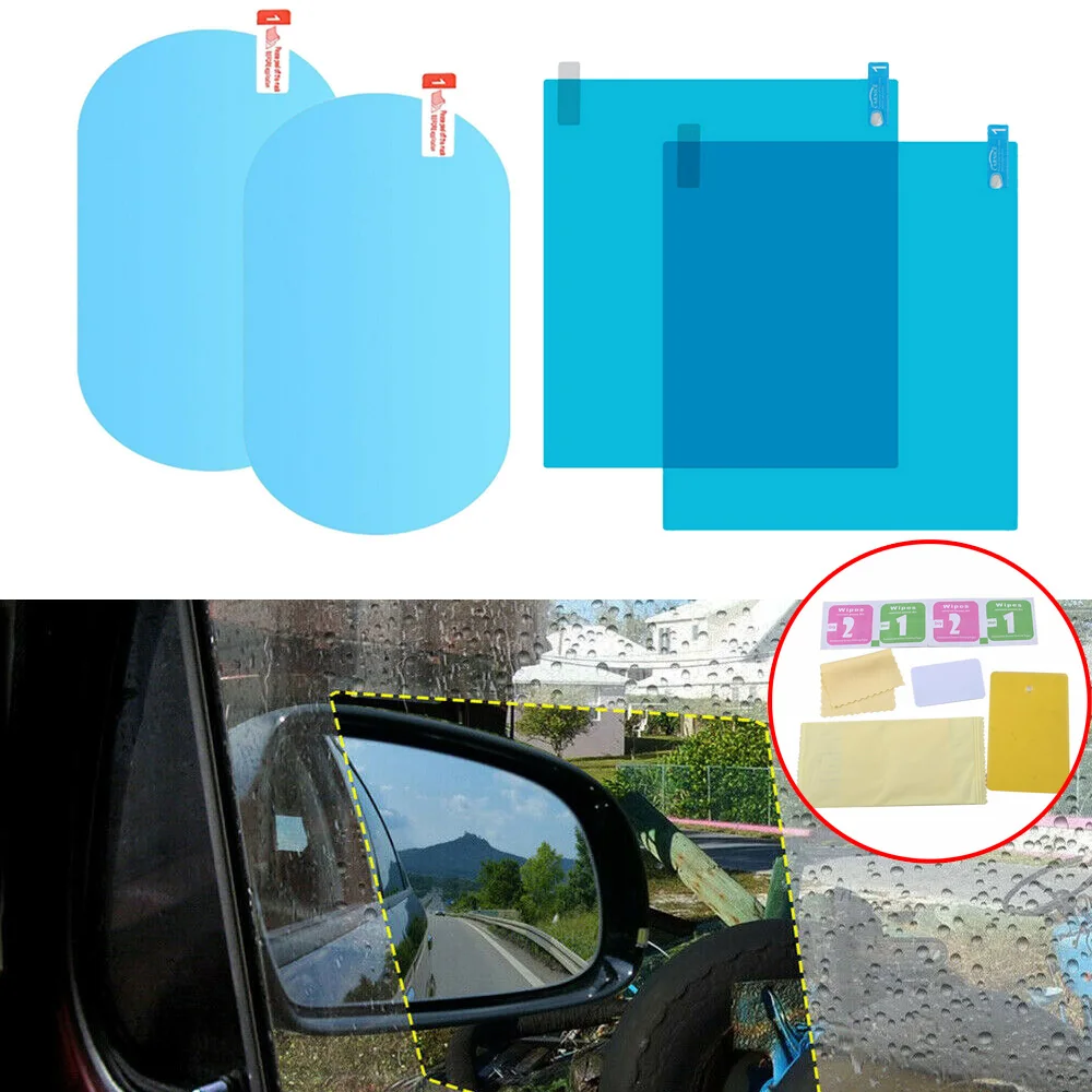 4 шт. автомобильные антибликовые наклейки на зеркало заднего вида| |