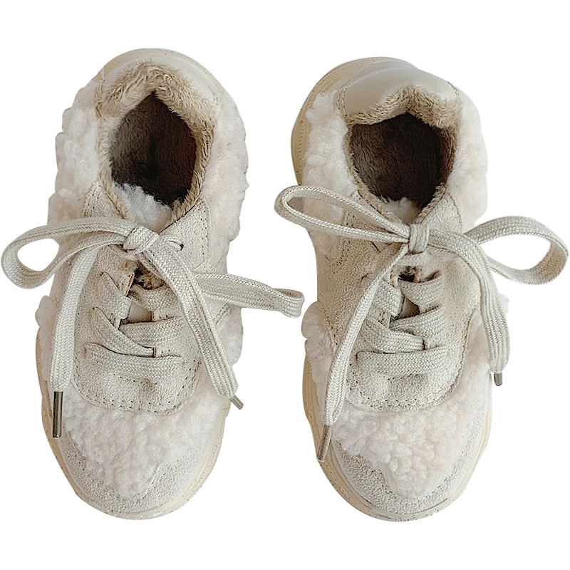 Детская обувь для девочек модная папы новая зимняя спортивная повседневная с