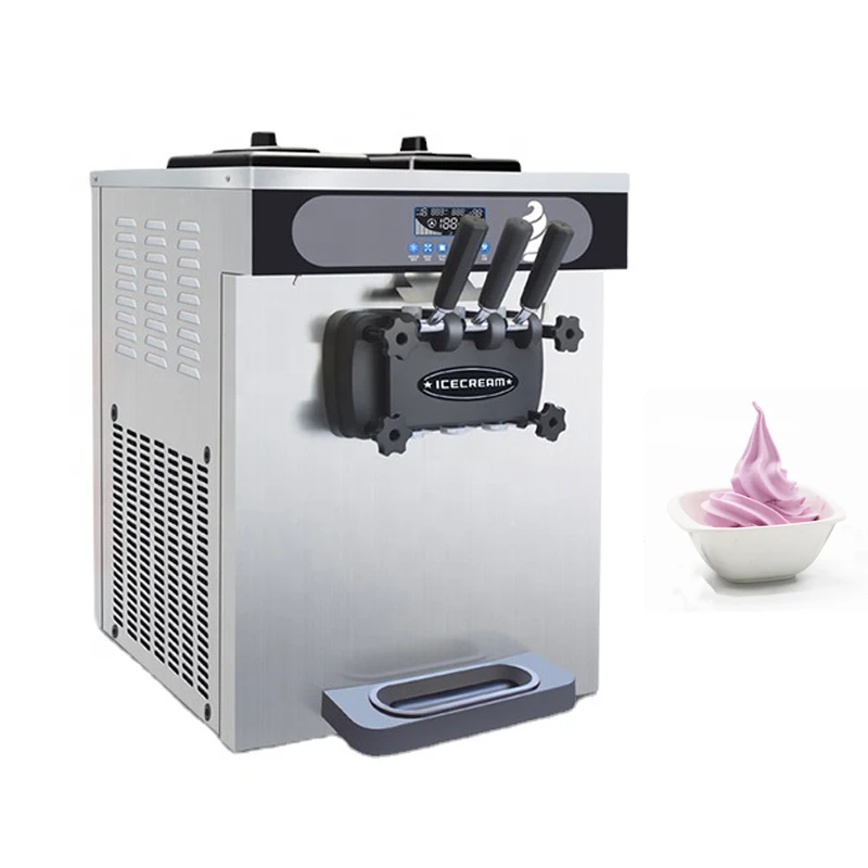 

Коммерческий фруктовое мороженое машина Нержавеющая сталь 3 ароматы мороженого производители торговый автомат