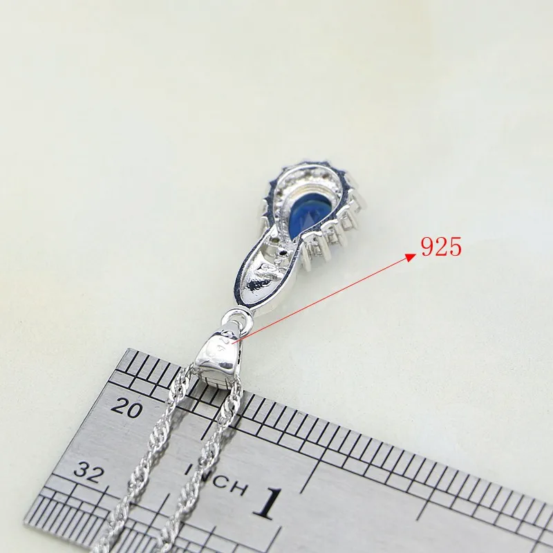 Комплект из колье серёг и браслета серебра 925 пробы | Украшения аксессуары