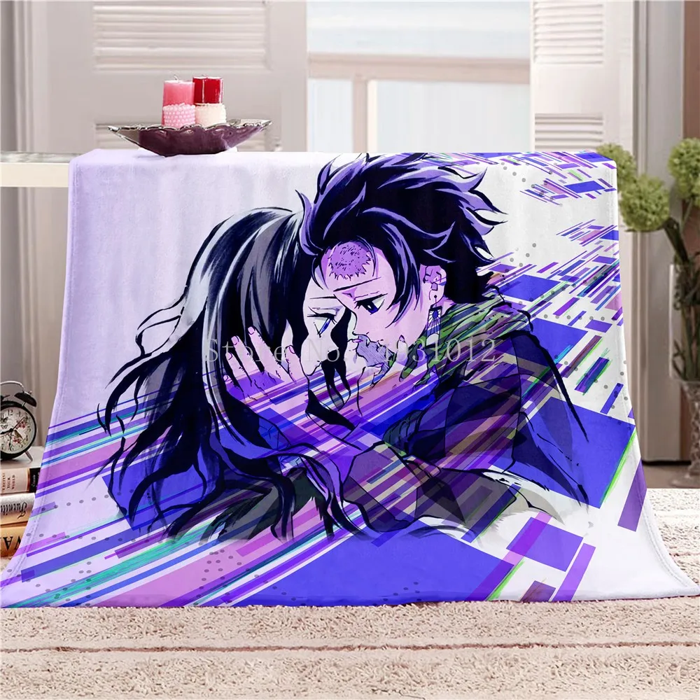

Летние милые дышащие Теплые мягкие одеяла из флиса с японским аниме-рисунком