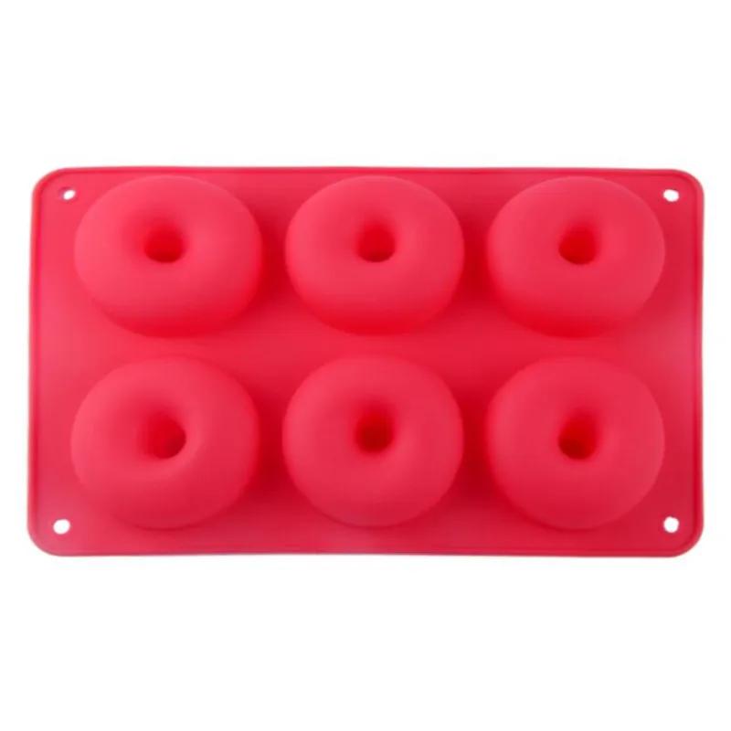 6-Полость форма для пончиков рукоделие Форма пирога Кухня инструмент шоколадных