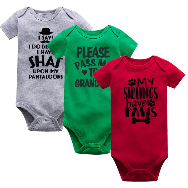 1 предмет боди для новорожденных черные с короткими рукавами малышей унисекс 100%