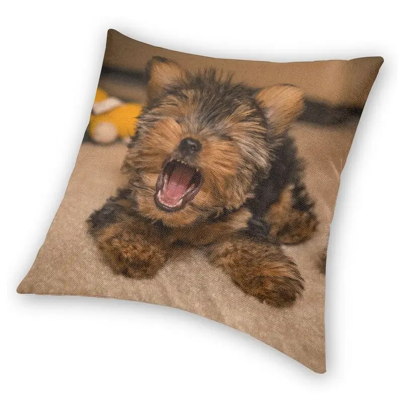 Милый миниатюрный щенок шнауцера наволочка для подушки украшение на заказ