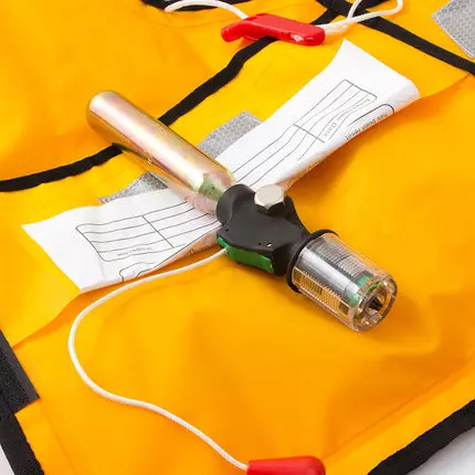 Взрослый ISO12402-3 автоматический ручной надувной PFD спасательный жилет для выживания плавания на лодках Рыбалка 150N плавучий 33lbs