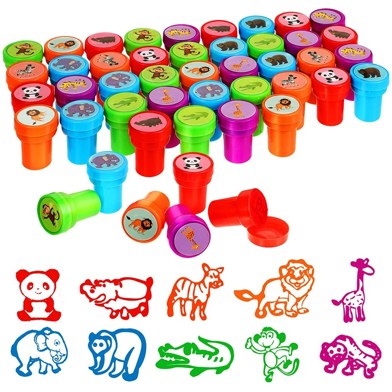 Sellos surtidos de autotinta para ni&ntilde;os, sellos de juguete para ni&ntilde;os, cara sonriente, &aacute;lbum de recortes, bricolaje, decoraci&oacute;n de &aacute;lbum de fotos, 10 Uds.-1