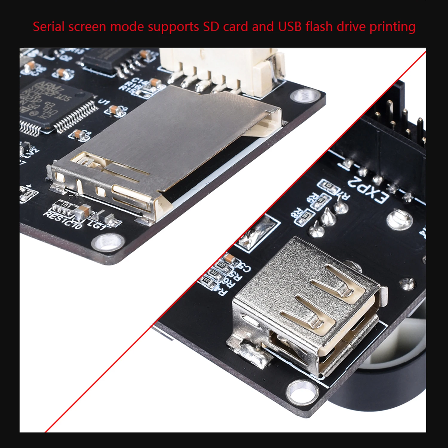 Сенсорный дисплей TFT24 V1.1 2 режима работы с кабелем совместимый 12864LCD для