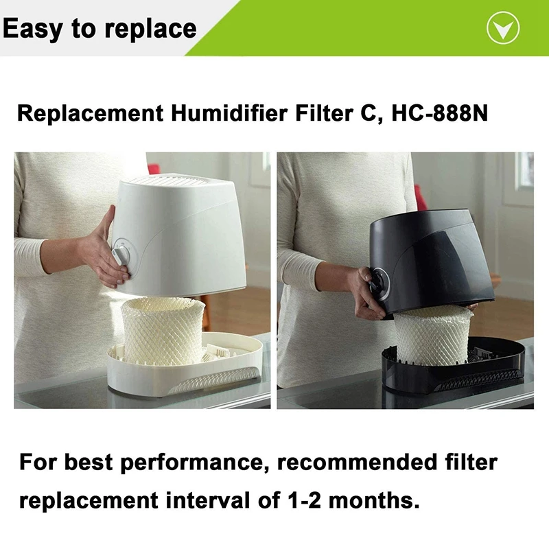 

5 Pack Humidifier Wicking Filters for Honeywell HC-888, HC-888N, Filter C, Designed to Fit for Honeywell HCM-890 HEV-320