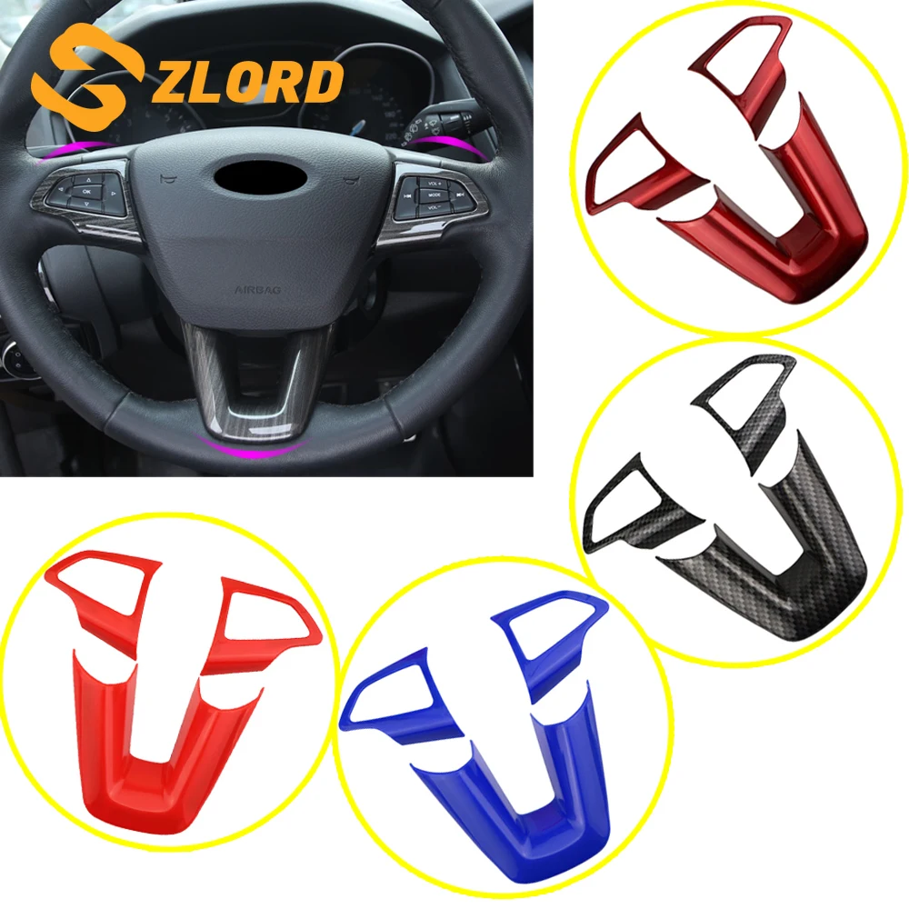 Zlord 3 шт./компл. Защитная отделка для рулевого колеса интерьера наклейка Ford 4 Mk4 Kuga