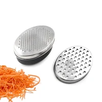 multifunctional slicer cheese grater efficient vegetables stainless steel oval box container