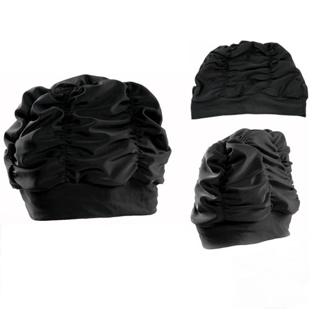 

Women Water Sports Diving Summer Swim Pool Elastic Anti UV Beach Portable Protective Nylon Swimming Cap