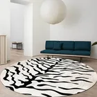 Большой круглый ковер, современный коврик с имитацией тигра и леопарда, коврики для гостиной и спальни, нескользящий напольный коврик, домашний декор