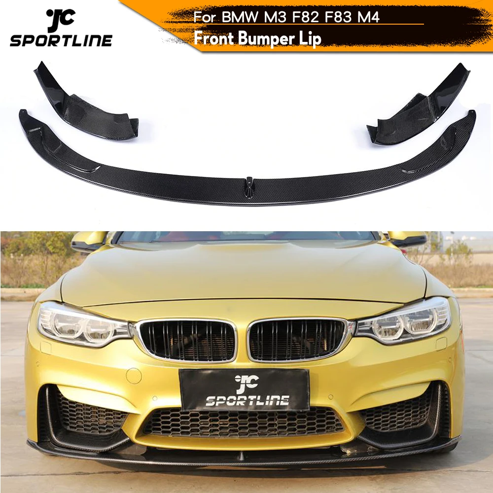 Разветвители для переднего бампера из углеродного волокна спойлер BMW F80 M3 F82 F83 M4