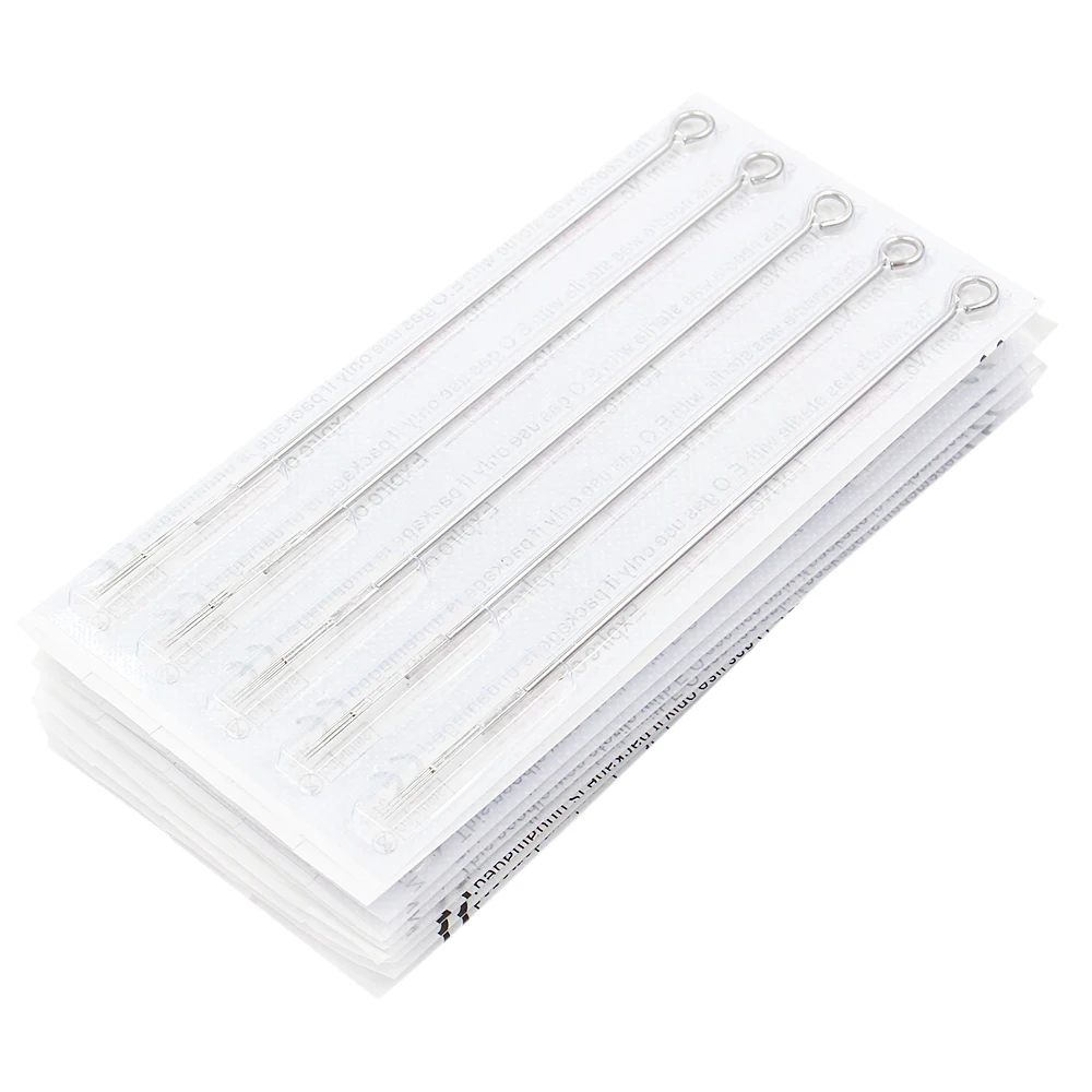 50 шт./кор. 9RL иглы для тату показанные стерилизованные бесплатная доставка agujas