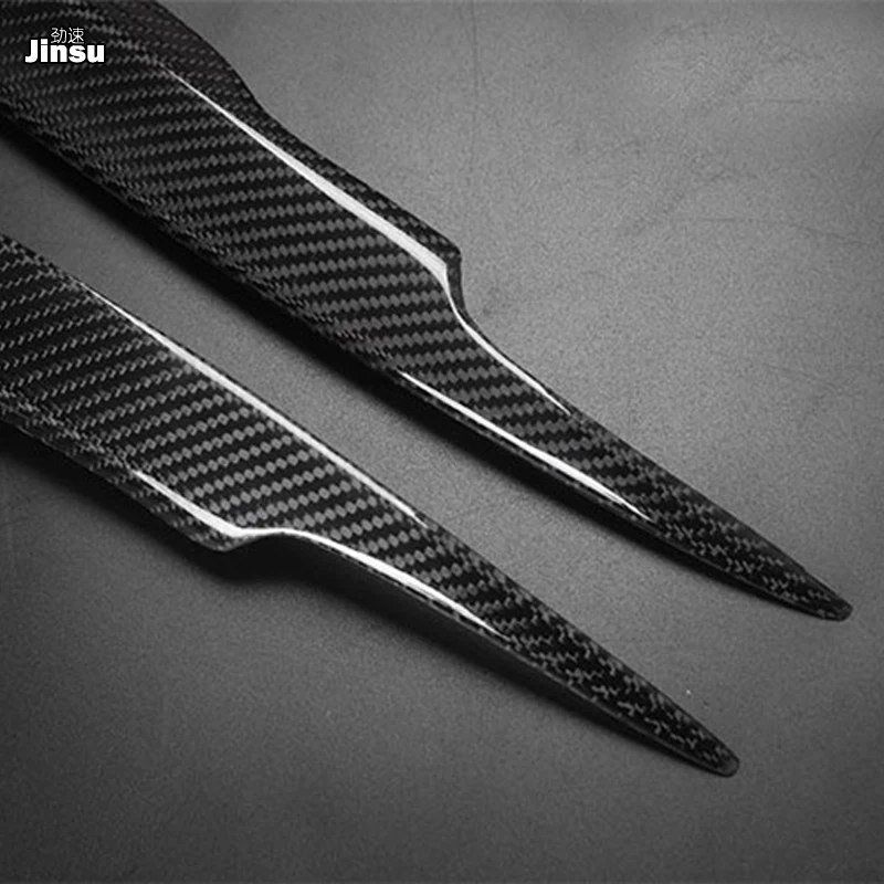 Автомобильный Стайлинг углеродное волокно гоночные фары накладки на брови