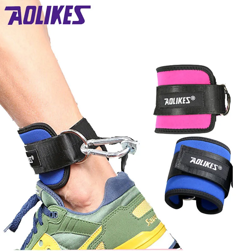 

AOLIKES 1PCS Fitness Adjustable D-Ring Ankle Straps Foot Support Ankle Protector Gym Leg Pullery with Buckle Sports Feet Guard