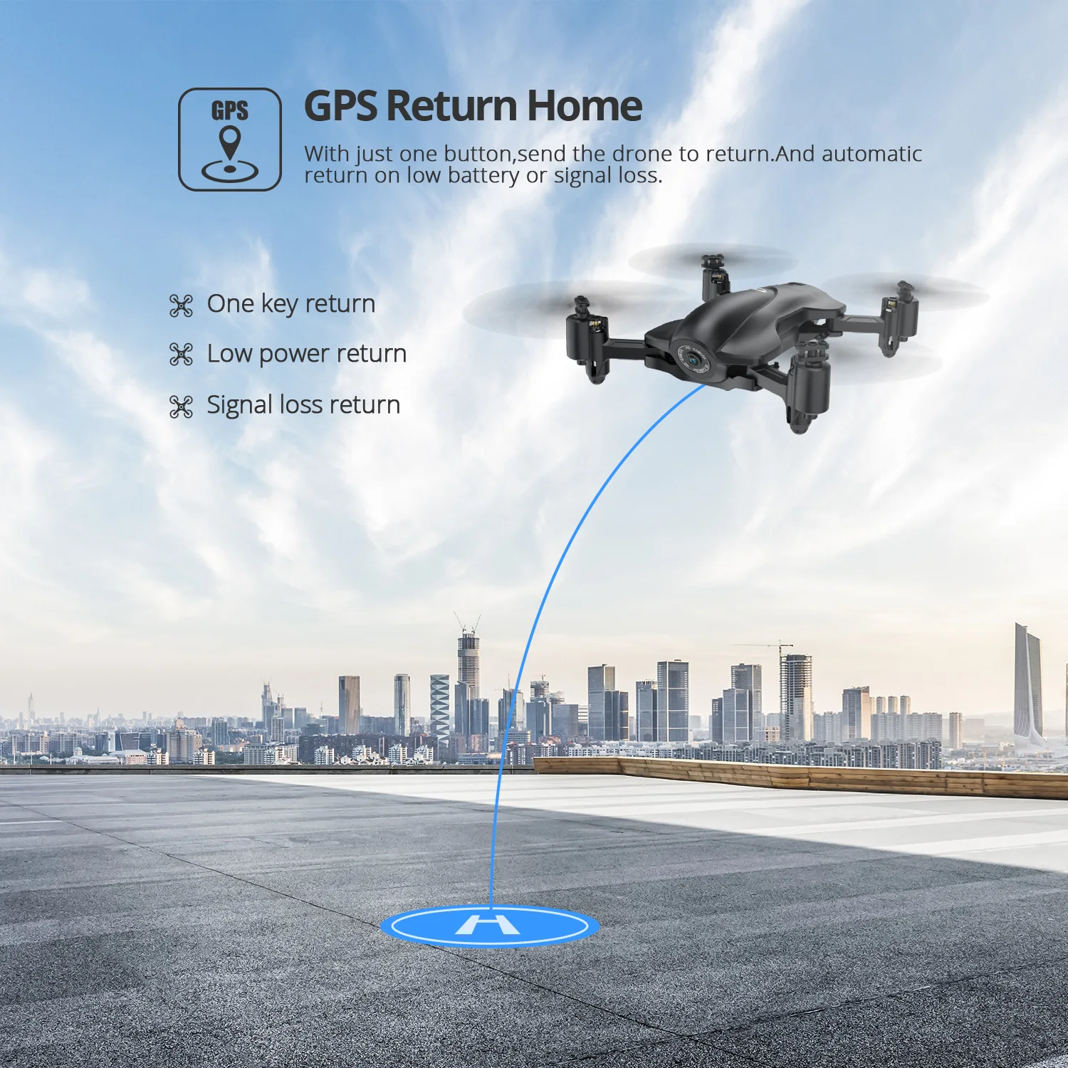 

Holy Stone HS165 GPS Drone 5G WiFi 1080P/2K HD FOV 90 Camera Drone Foldable Live Video GPS RC Helicopter Quadrocopter