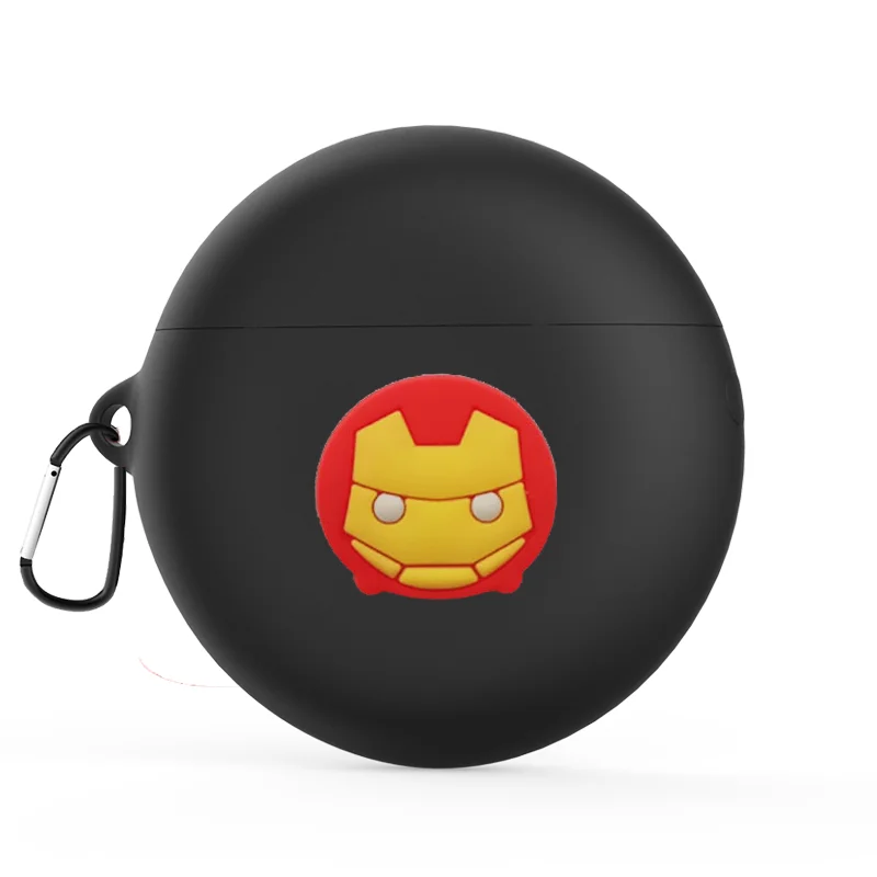 AKBNSTED милый мультфильм шаблон силиконовый защитный чехол для huawei Freebuds 3 беспроводной Bluetooth наушники Замена чехол - Цвет: Black 5