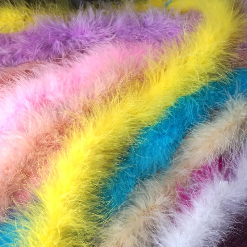 

Encrypted Turkey Feathers Boa Fringe for Crafts Ornaments Shawl Wedding Clothing Accessories Plumes juju Hat Decoration
