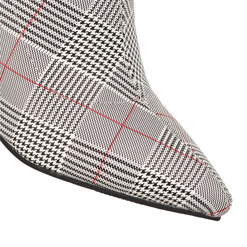 Женские ботильоны на весну и осень обувь высоком квадратном каблуке женские