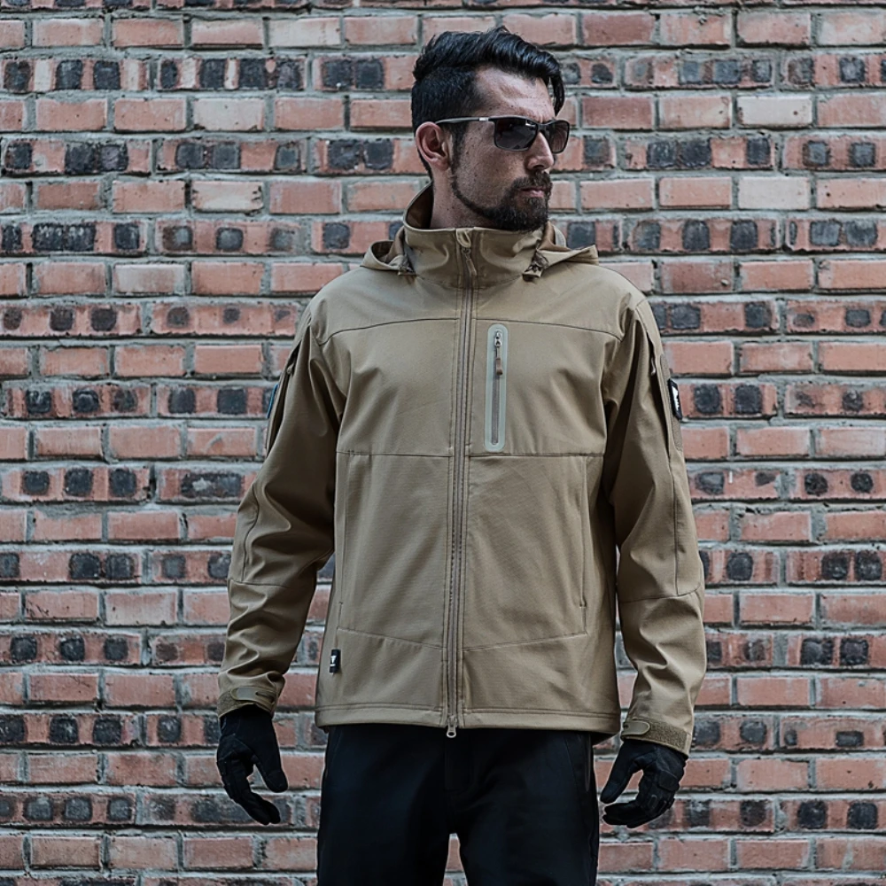 Куртка TAD Softshell из Акульей кожи мужская уличная охотничья Водонепроницаемая