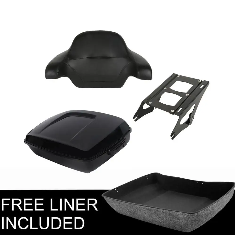 Мотоцикл рубленый пакет багажник спинка 2 вверх Крепление стойка для Harley Tour Pak