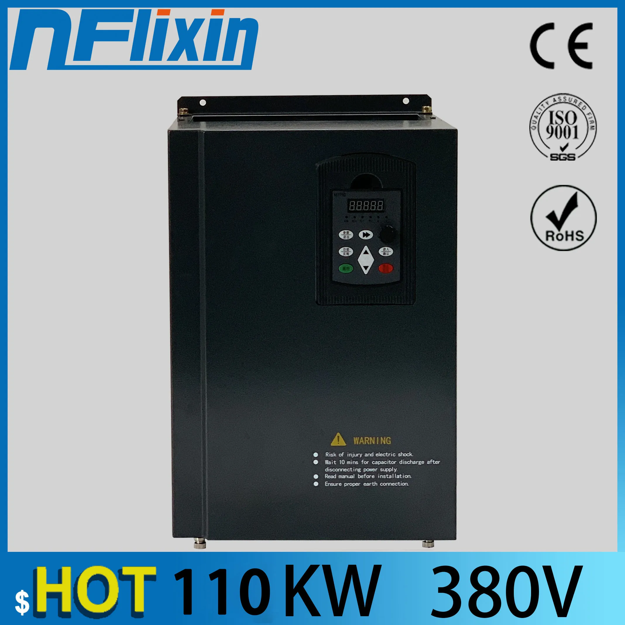

Hot sale 110KW/3 Phase 380V/210A Frequency Inverter--Vector Control 110KW Frequency inverter/ Vfd 110KW