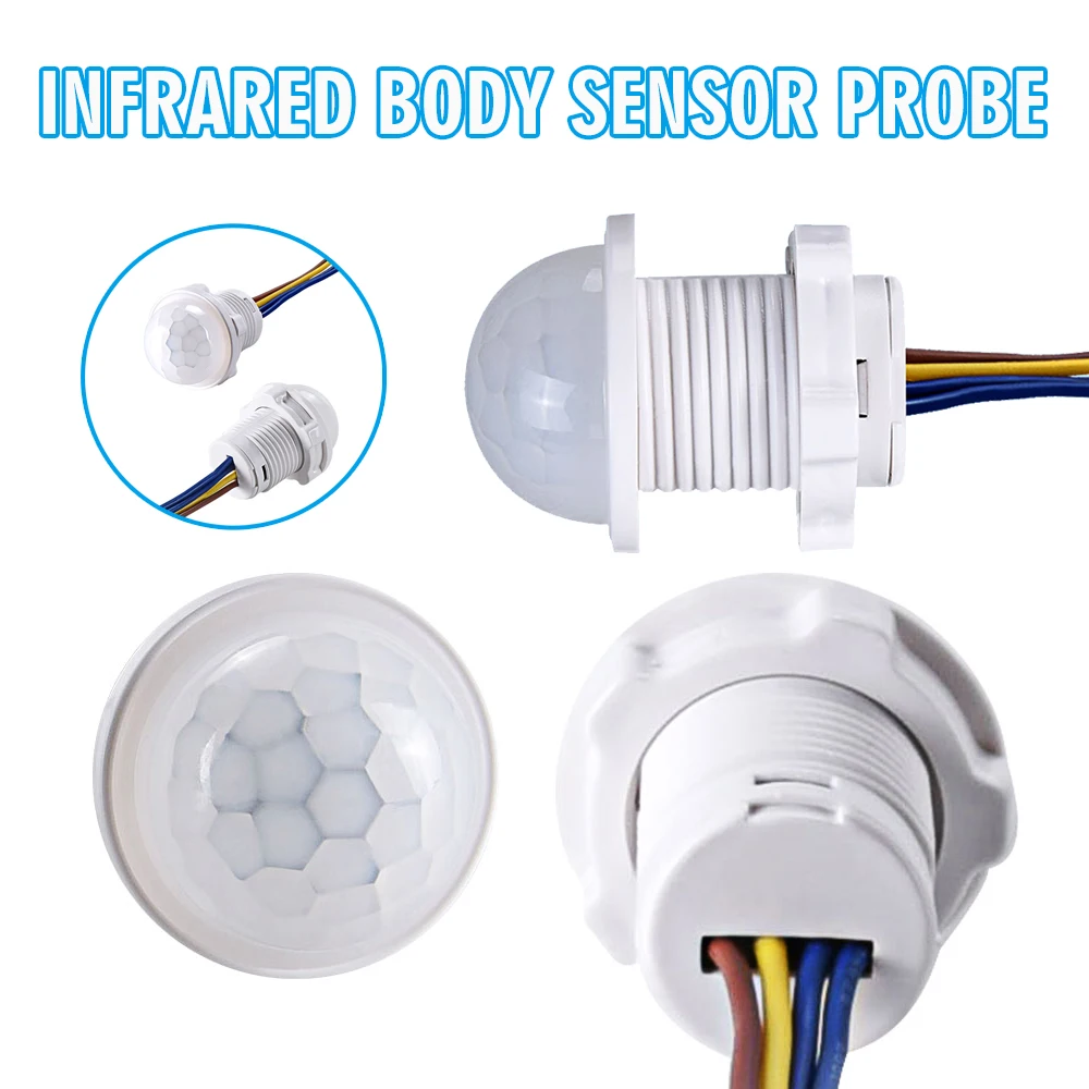 

1pc Mini Cabinet LED Light Bulb PIR Motion Sensor Automatic Detection Switch Replaceable Lighting Accessories Bulbs