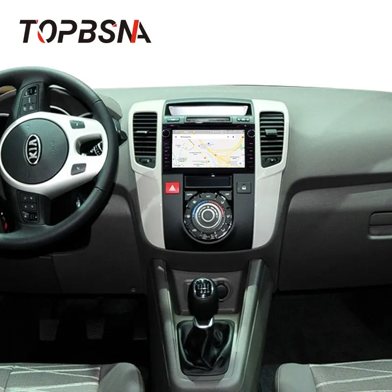 Автомобильный мультимедийный DVD плеер TOPBSNA Android 10 для KIA Ceed 2009 2012 GPS навигация 2 din