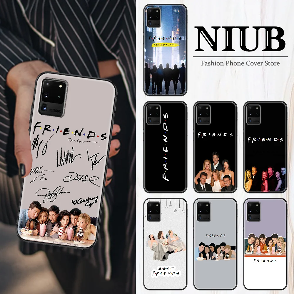 Friends Door Phone case For Samsung Galaxy Note 4 8 9 10 20 S8 S9 S10 S10E S20 Plus UITRA Ultra black luxury funda art bumper