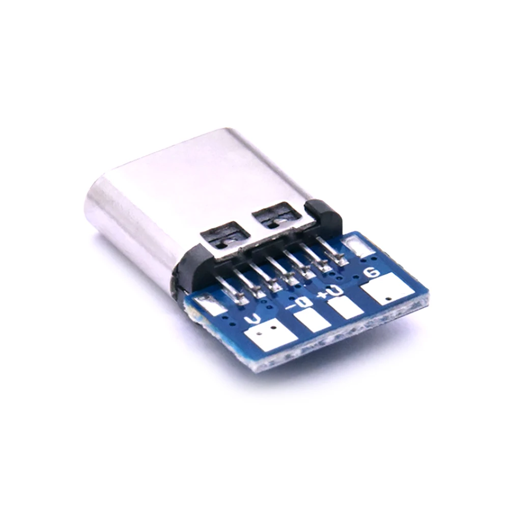 10 шт. разъем USB 180 типа C 14-контактный гнездовой сквозные отверстия печатная плата