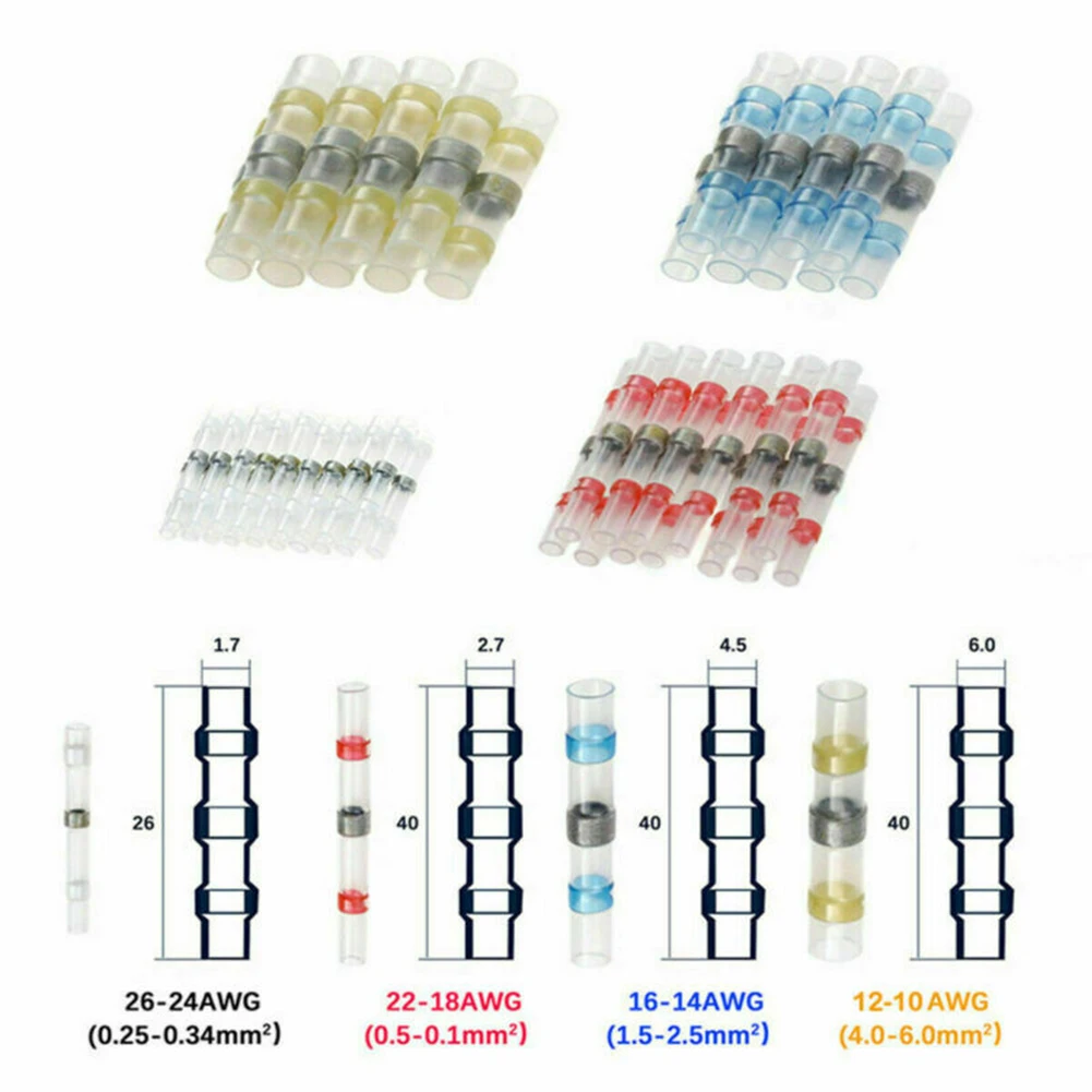

Terminals Connectors Waterproof Polyethylene Pack Accessory 600Pcs 3:1 Seal