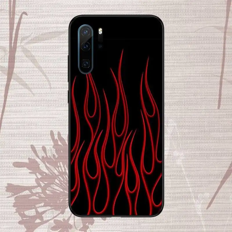 

Flame Red Flames Phone Case For Huawei P20 P30 P40 lite Pro P Smart 2019 Mate 10 20 Lite Pro Nova 5t