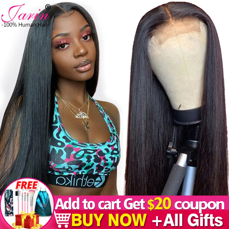 Передние парики из человеческих волос на сетке 13X4 прямые передние женские с Реми