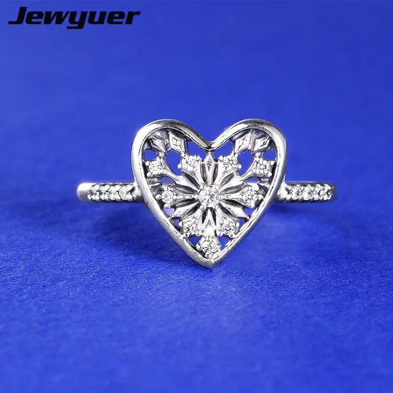 

2017 New winter Heart Of Winter Rings 925 sterling silver wedding Rings for women men love anillos fine jewelry Memnon RIP0152