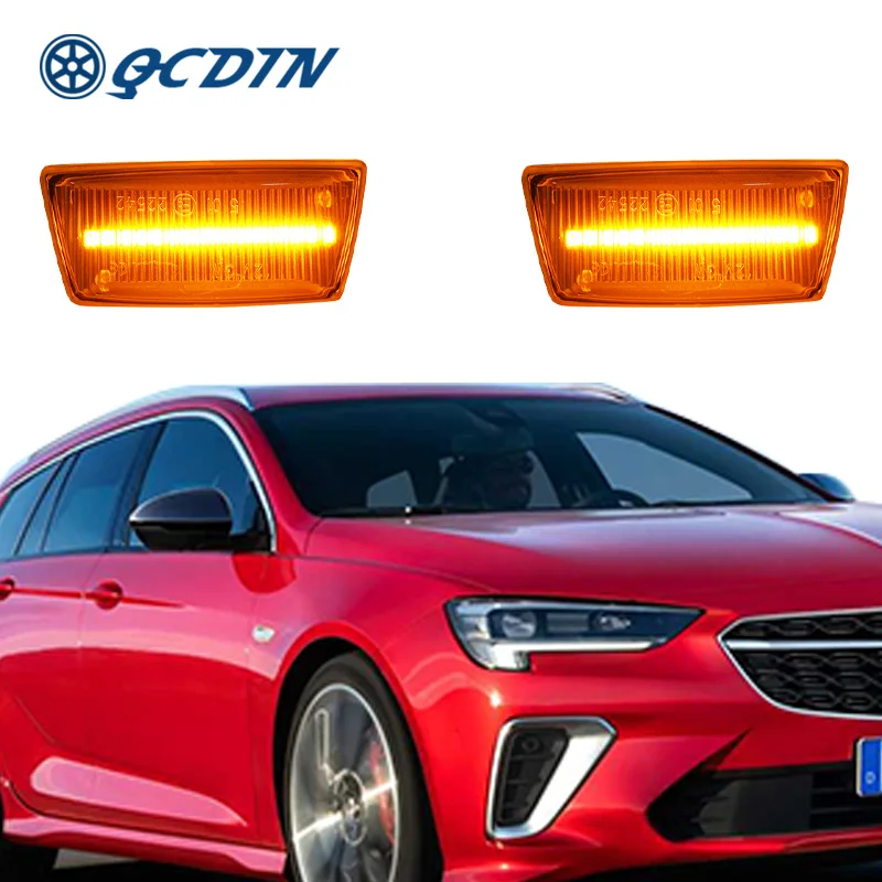

QCDIN For Opel Adam 2012 Side Marker Light Turn Signal Light Adapter Signal Light For Opel Corsa D 2006-2014 Turn Light