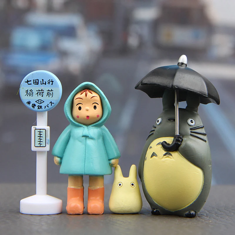 1Set Hayao Miyazaki Mini Garden PVC Action Figures Kids Toys Anime My Neighbor Totoro Figure Toy Statuette Decor | Дом и сад