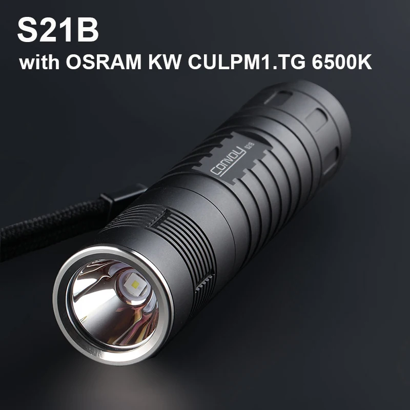 

Convoy S21B with KW CULPM1.TG and 6A Driver, 21700 Flashlight Linterna Led Camping Lantern Work Light Portable Outside Lighting